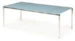 Beistelltisch f�r Empfangssitzm�bel 120 x 60 cm satiniertes Glas
