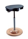 Pendelhocker schwarz Stehhilfe Sattelsitz Buche natur 360 Grad