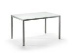 Glastische; Glasplatte; sandgestrahlt; silber; 120; 80; cm; TOP