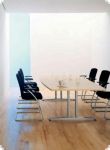 Besprechungstisch Bootsform 240 x 120 cm Farben n. Wunsch