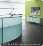 Empfangstheke Rezeption Reception Ladentheke Theke gr�n