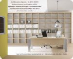 Chefschreibtisch Eiche hell inkl Technikcontainer TOP 1 A