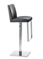 Design Barhocker Tresenhocker schwarz Lederoptik Kunstleder