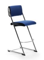 Barhocker Tresenhocker blau 68 Kunstleder Schweiz  Designer 1A