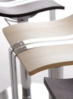 Design Tresenhocker Barhocker wenge chrom silber Designer