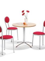 Bistrost�hle Stuhl rot, rote St�hle Kunstleder Leder Mikrofaser