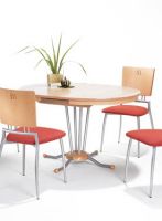Stuhl rot, rote St�hle Kunstleder Leder Mikrofaser Stoffe Buche