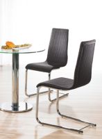Stuhl St�hle braun Korb Geflecht Freischwinger Hochlehner dunkel