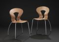 Sun 2 Stuhl Designstuhl mit verchromten Beinen