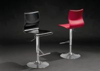 Hocker Barhocker Barstuhl - in schwarz rot wei� braun Walnuss