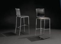 Hocker Tresenhocker Barhocker-Leder schwarz