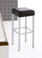 Barhocker Tresenhocker schwarz 63 oL Kunstleder Mikrofaser rot