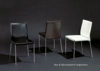 Stuhl St�hle Vierfu�stuhl Leder - schwarz, weiss, braun NEU!!!