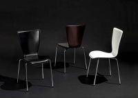 Stuhl St�hle Vierfu�stuhl Lederstuhl schwarz, weiss, braun Leder