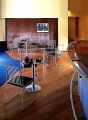 Bistrotisch 720 cm hoch mit Chrom-Fu�gestell